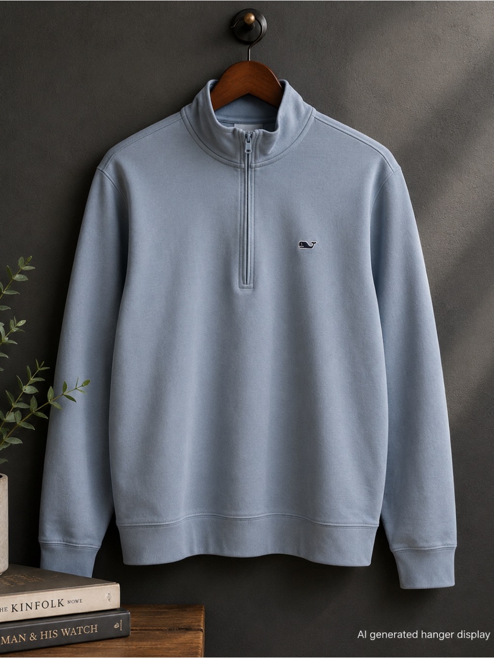 Vineyard Vines Blue Quarter-Zip Sweatshirt